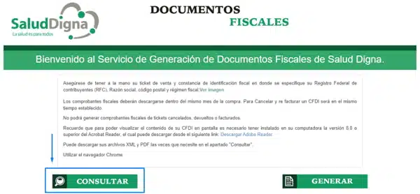 Proceso de Facturación Electrónica en Salud Digna paso 4